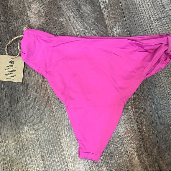 Free People x Toast Swim Apex Top & Cinch Bottom Size XS Purple Orchid - Picture 6 of 10